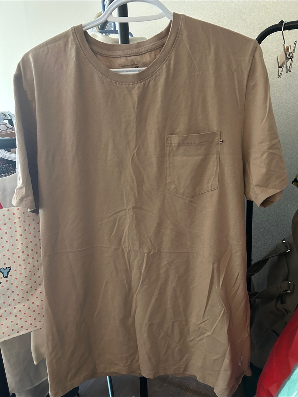 Jack & Jones Men's Short Sleeve Pocket Tee - Beige